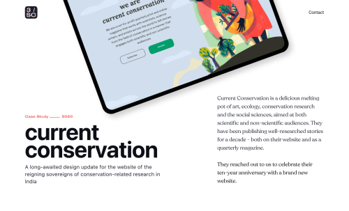 Redesigned a website for print and online publication