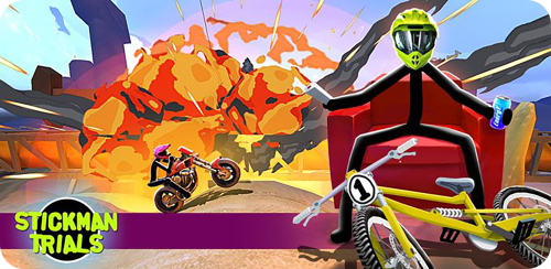 Stickman trials mobile game