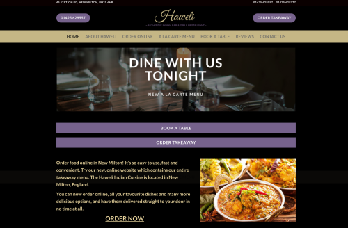 Restaurant Website Design
