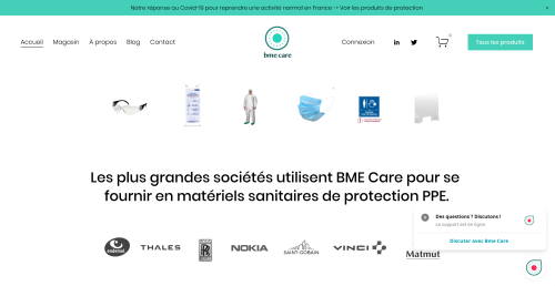 Covid 19 response for healthcare marchant