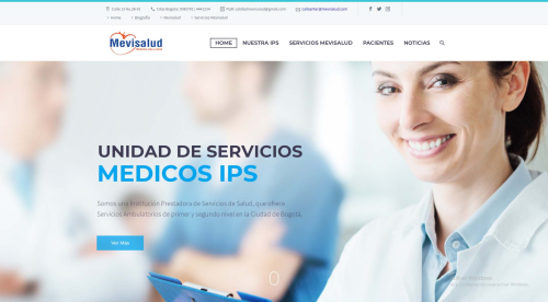 Diseño de pagina web Mevisalud Compensar
