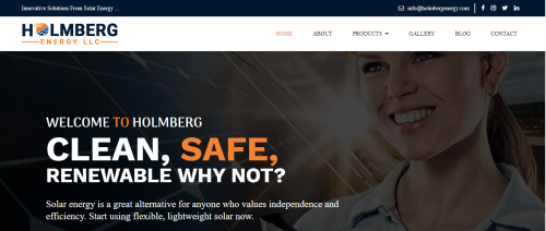 Website Design- Holmbergenergy