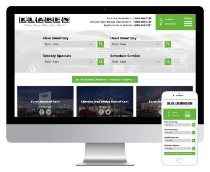 Klaben.com Website Design