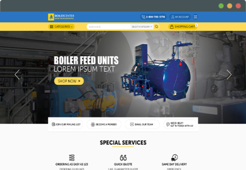 Boiler Center Web Design