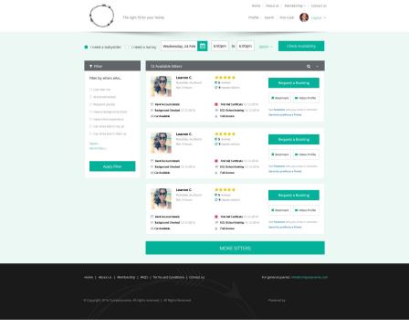 Baby Sitters & Nannies Hiring Website