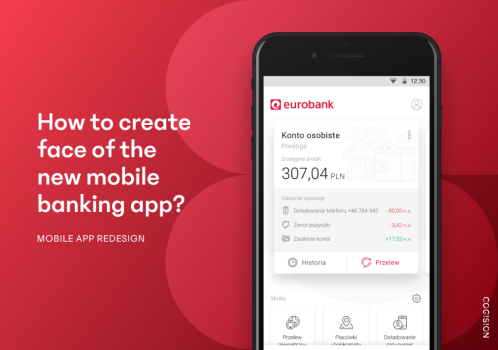 How to create face of the new mobile banking app