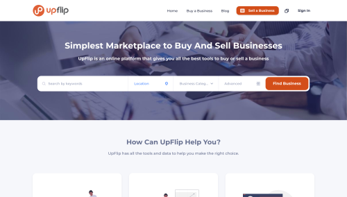 UpFlip - A Business Listings Platform