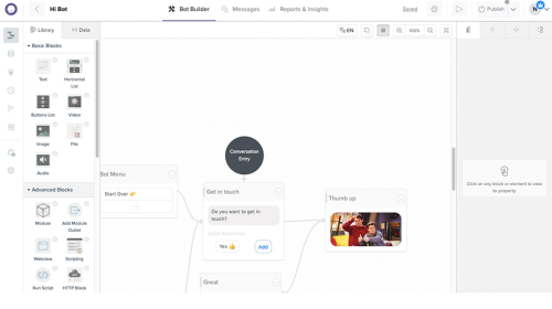 Bot Buider Interface