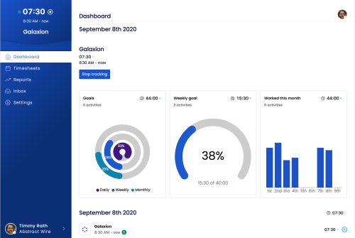 Sandtime.io - time tracking app