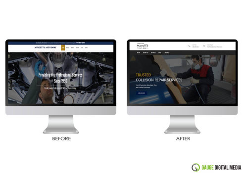 Gauge Digital Media Web Design Before and After 6