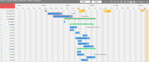 Gantt Chart we've developed for a large-scale PPM tool