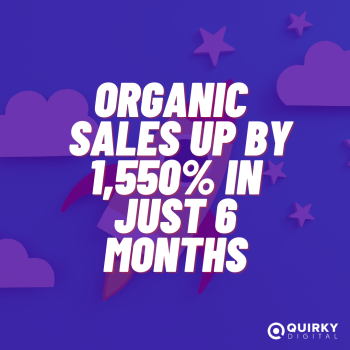 Organic Website Visitors Increased By 279% In 6 Months