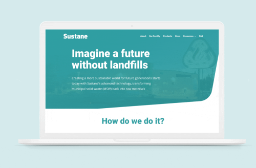 Website Design for Sustane Tech