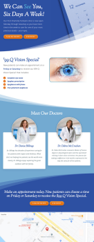 Landing Page Development for Eye Care Practice