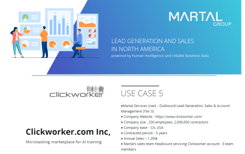 Lead Generation and Sales - Microtasking marketplace
