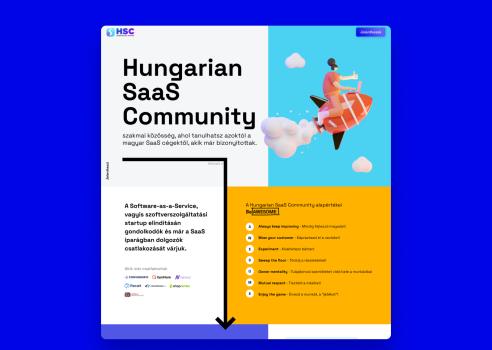 Hungarian SaaS Community landing page