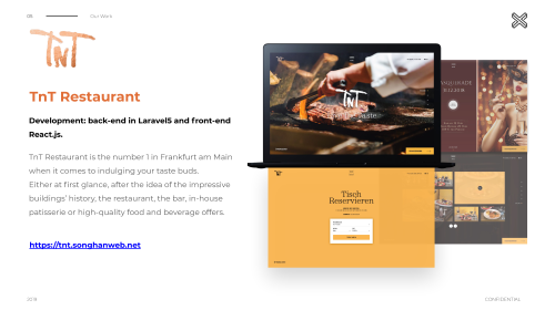 TnT Restaurant - Website Development