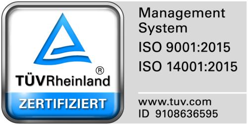ISO9001 and ISO 14001 certificate