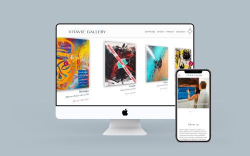New branding&Website Development for ArtGallery