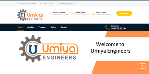 Umiya Engineers - Website Design & Development