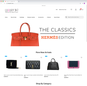 Luxury24-7.com Magento 2 site