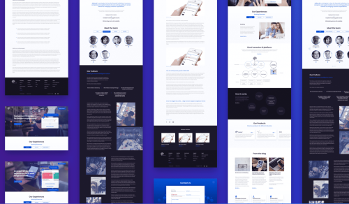 Website design & dev for Fintech AI company