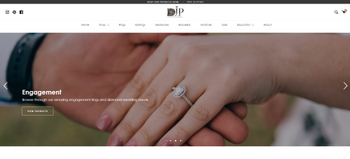 DJP Jewelers E-commerce Website