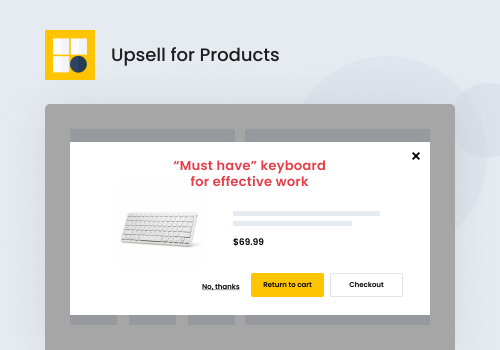 Upsell for Products