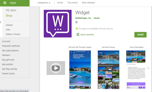 Widget app