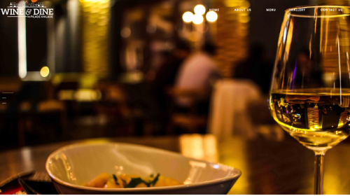 Website for Wine & Dine