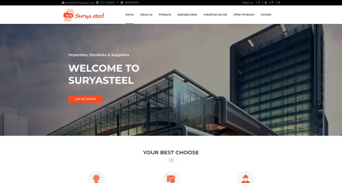 Surya steel India informative website