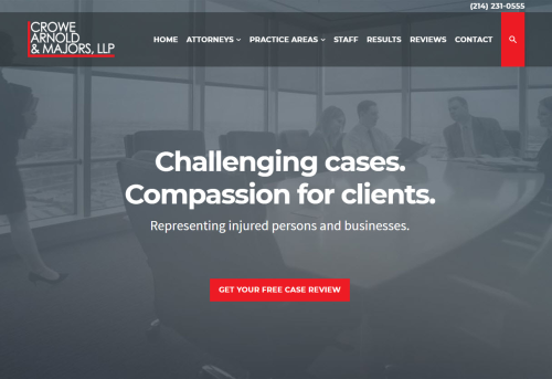 Crowe, Arnold & Majors, LLP - website redesign, development and Technical SEO