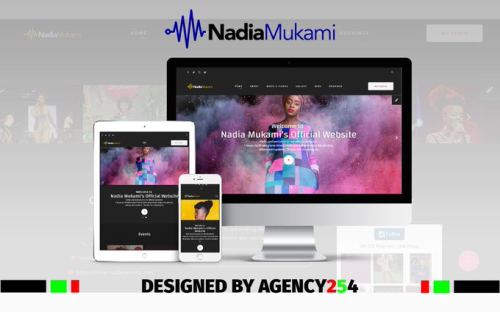 Nadia Mukami Website revamp