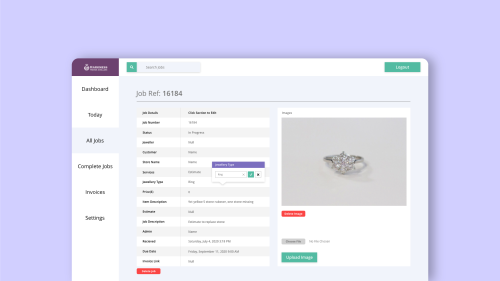 Harkness Premier Jewellers - Job Tracking Application Development