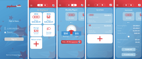 Mobile App for auto-loan payment platform