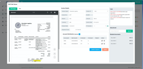 OCR for AP automation, Test Certs, SO, PO, Shp Doc, etc