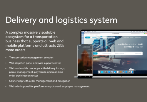 Delivery and logistics system