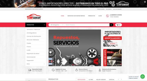 Diseño de tienda virtual, Car center service