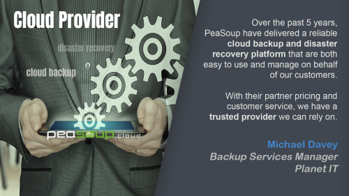 Cloud Backup for Planet IT