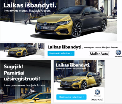 VOLKSWAGEN ARTEON BANNER ADS