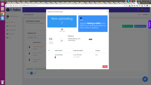 Lyfebin - Study uploads