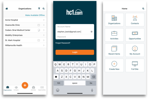 The hc1 Mobile Application
