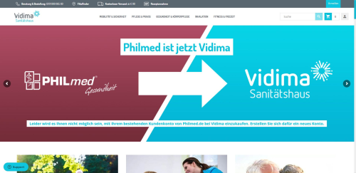 Magento Shop für vidima