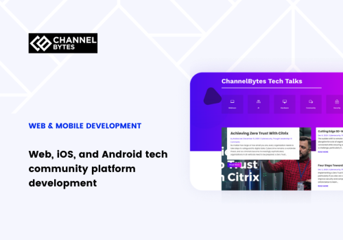 Web, iOS and Android tech community platform development