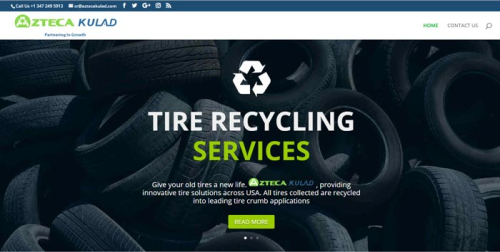 website design for Tyre recycling company