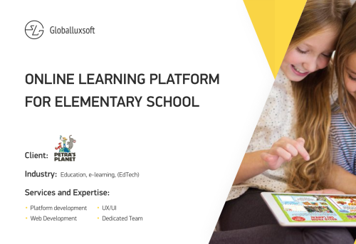 Online learning platform for Elementary School