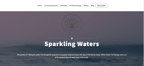 Web development for an RV Storage Company in US