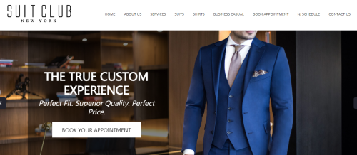 Website Design for Suit Club New York