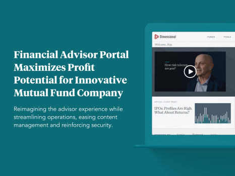 Financial Advisor Portal for Dimensional Fund Advisors