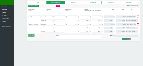 Custom CRM and Proposal Builder